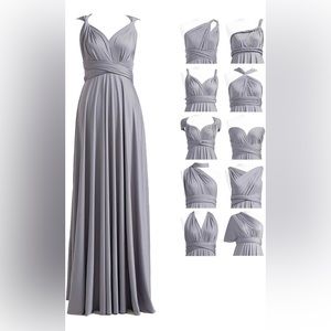 Gray Infinity Convertible Dress